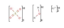 十八水合硫酸铝分子式结构图