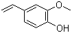 2-甲氧基-4-乙烯基苯酚分子式结构图