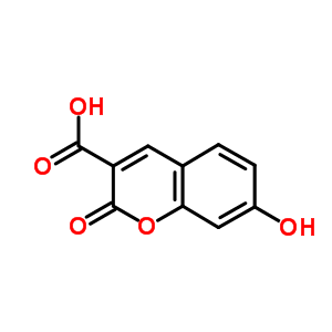 7-羟基香豆素-3-甲酸分子式结构图