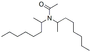 N,N-双(1-甲基庚基)乙酰胺分子式结构图