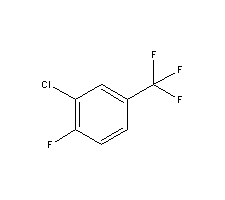 3-氯-4-氟三氟甲苯分子式结构图