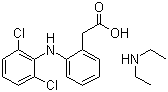 双氯芬酸二乙胺盐分子式结构图