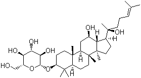 人参皂甙 Rh2分子式结构图