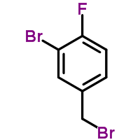 3-溴-4-氟苄溴分子式结构图