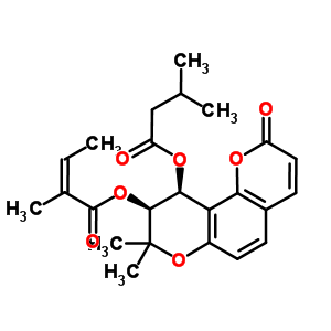 白花前胡素 E分子式结构图