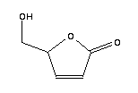 (S)-(-)-5-羟甲基-2(5H)-呋喃酮分子式结构图