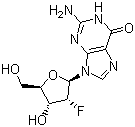 2'-脱氧-2'-氟鸟苷分子式结构图