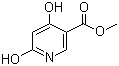 4,6-二羟基烟酸甲酯分子式结构图