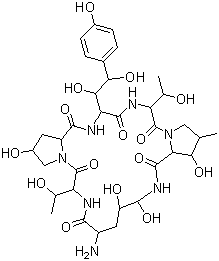 棘白菌素 B分子式结构图