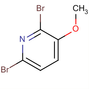 2,6-二溴-3-甲氧基吡啶分子式结构图