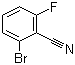 2-溴-6-氟苯腈分子式结构图