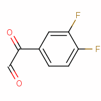 3,4-二氟苯基乙二醛水合物分子式结构图