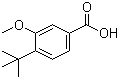 3-甲氧基-4-叔丁基苯甲酸分子式结构图