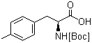 BOC-L-4-甲基苯丙氨酸分子式结构图