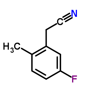 5-氟-2-甲基苯乙腈分子式结构图