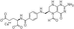 左亚叶酸钙分子式结构图