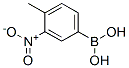 4-甲基-3-硝基苯硼酸分子式结构图