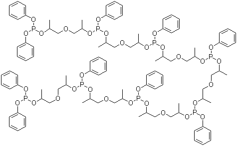 聚(二丙二醇)苯基亚磷酸酯分子式结构图