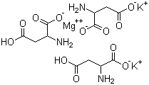 DL-天门冬氨酸钾镁盐分子式结构图