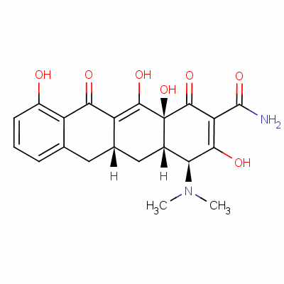 去甲氨四环素分子式结构图