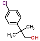 2-(4-氯苯基)-2-甲基丙醇分子式结构图