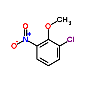 2-氯-6-硝基苯甲醚分子式结构图