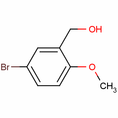 5-溴-2-甲氧基苯甲醇分子式结构图