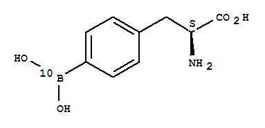 4-10硼酸-L-苯丙氨酸分子式结构图