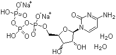 胞苷-5'-三磷酸二钠盐(二水)分子式结构图