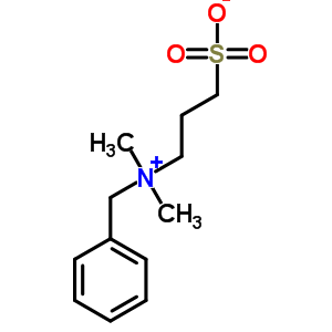 3-(苄基二甲基铵基)丙烷基磺酸分子式结构图