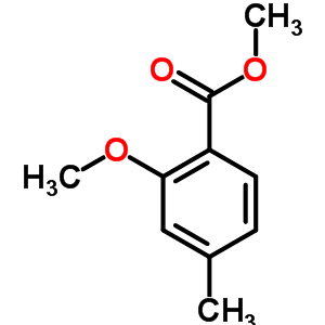 2-甲氧基-4-甲基苯甲酸甲酯分子式结构图