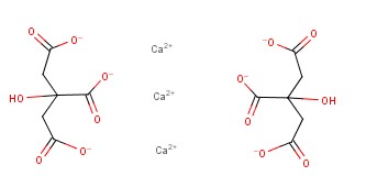 无水柠檬酸钙分子式结构图