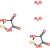 草酸铜半水合物分子式结构图