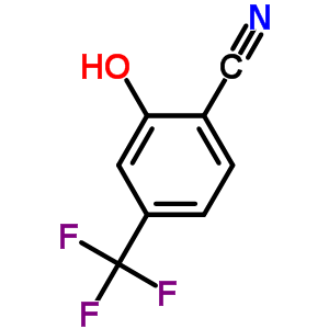 2-羟基-4-(三氟甲基)苯腈分子式结构图