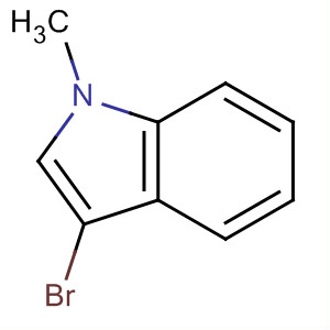 3-溴-1-甲基-1H-吲哚分子式结构图