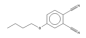 4-丁氧基邻苯二甲腈分子式结构图