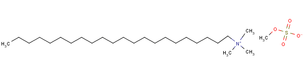 二十二烷基三甲基硫酸甲酯铵分子式结构图
