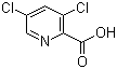 3,5-二氯-2-吡啶甲酸分子式结构图