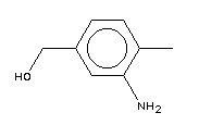 3-氨基-4-甲基苯甲醇分子式结构图