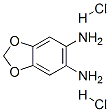 1,2二氨基-4,5-亚甲基二氧苯,盐酸盐分子式结构图