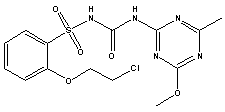 醚苯磺隆分子式结构图