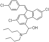 苯芴醇分子式结构图