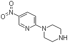 1-(5-硝基吡啶-2-基)哌嗪分子式结构图