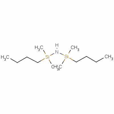 1,3-二丁基-1,1,3,3-四甲基硅氮烷分子式结构图