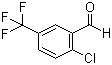 2-氯-5-(三氟甲基)苯甲醛分子式结构图