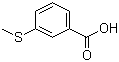 3-(硫代甲基)苯甲酸分子式结构图