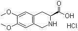 (S)-1,2,3,4-四氢-6,7-二甲氧基-3-异喹啉羧酸盐酸盐分子式结构图