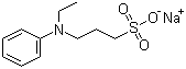 N-乙基-N-(3-磺丙基)苯胺钠盐分子式结构图