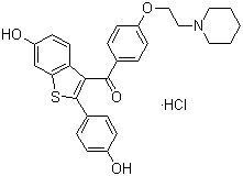 盐酸雷洛昔芬分子式结构图