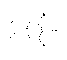 2,6-二溴-4-硝基苯胺分子式结构图